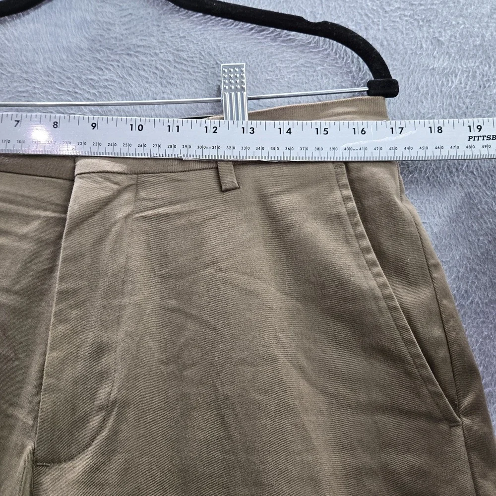 Banana Republic Men‎ Pants 33X32 Brown Straight Dress Chino Mid Rise Pockets